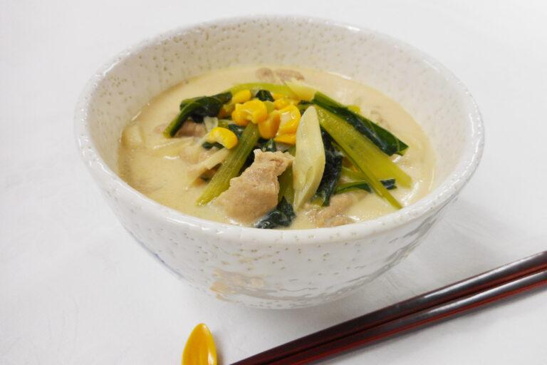 汁までおいしい♪クリーミー豆乳うどん