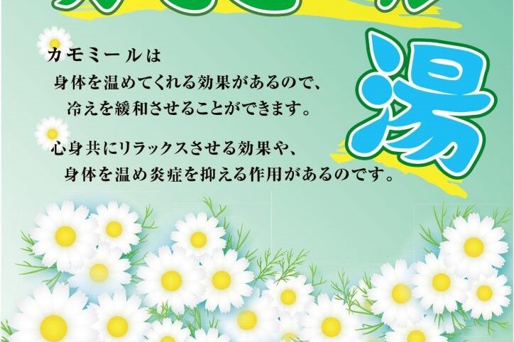 ２０２３年４月３０日（日）江戸川区の銭湯はカモミール湯