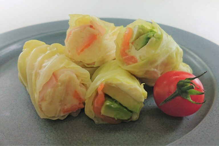 春キャベツのロールサラダ