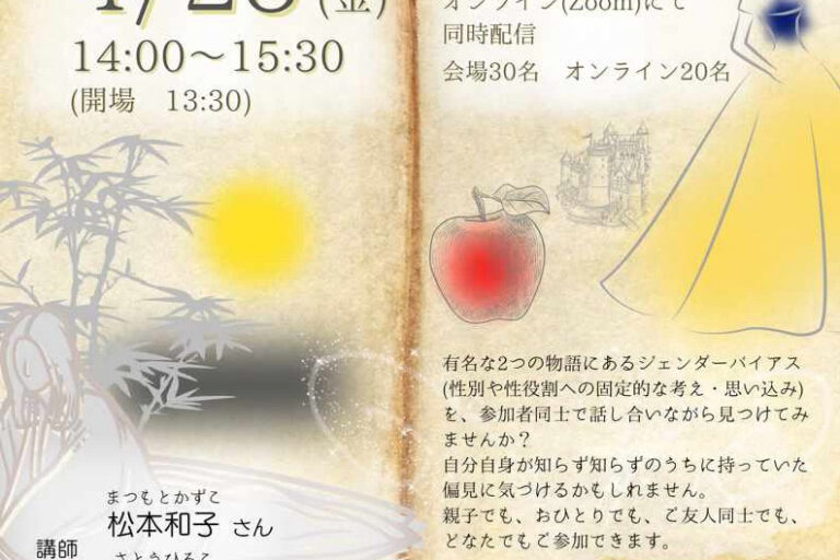 ４月２８日性別への偏見を考えるグループワークを中心とした人権講座