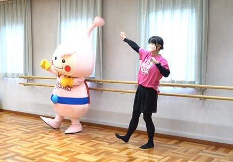 ハギュットマンショー練習中！君に会える日を楽しみにしてるぎゅ